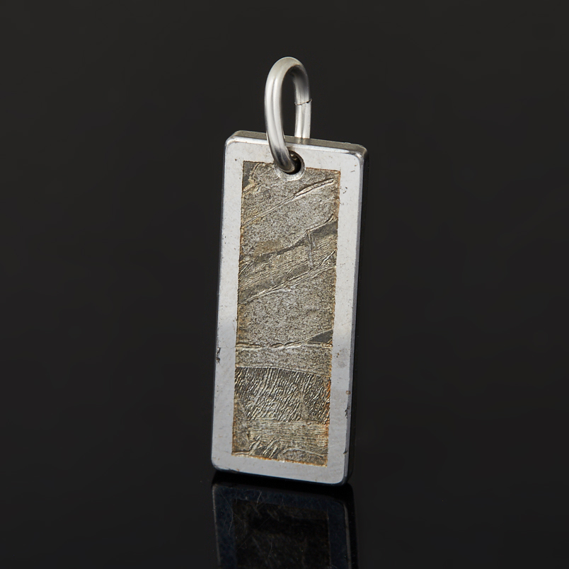 Кулон метеорит прямоугольник (биж. сплав) 3 см