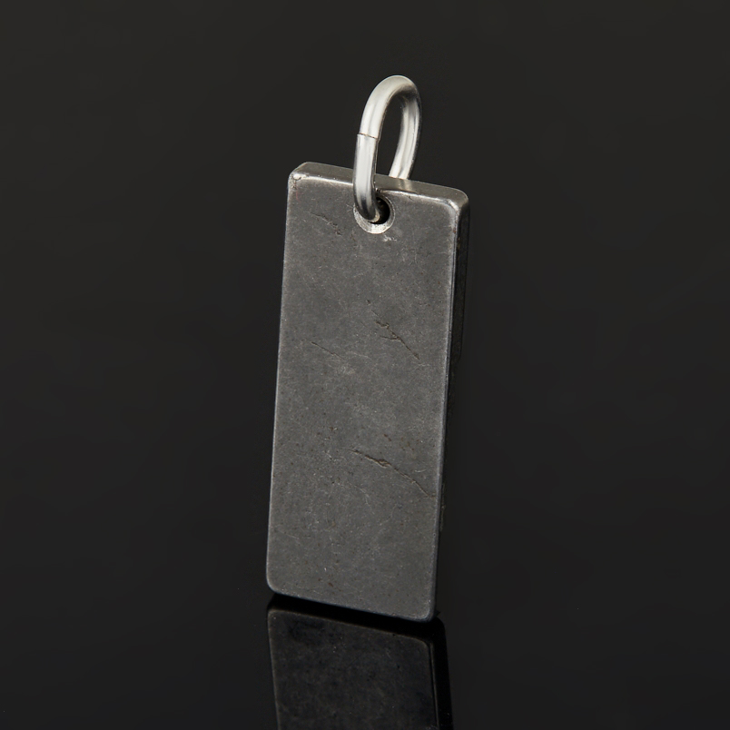 Кулон метеорит прямоугольник (биж. сплав) 3 см