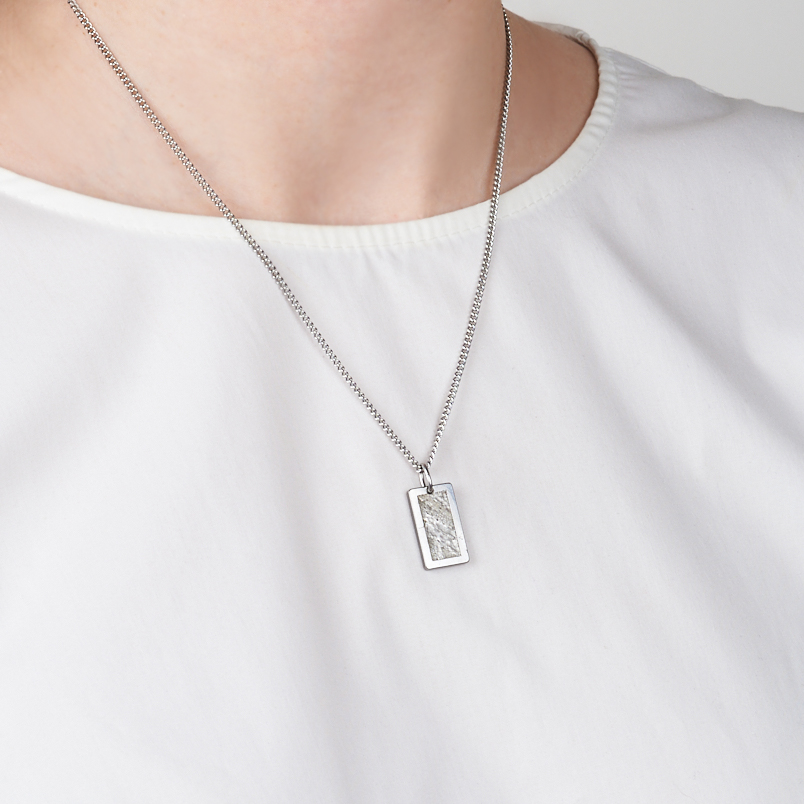 Кулон метеорит (биж. сплав) прямоугольник 2,5 см