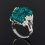Кольцо диоптаз Конго (нейзильбер) размер 18