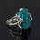 Кольцо диоптаз Конго (нейзильбер) размер 18