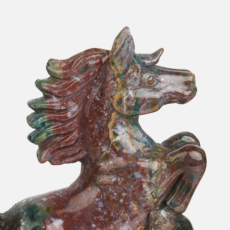 Лошадка яшма океаническая Мадагаскар 17,5&nbsp;см