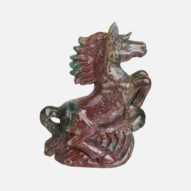 Лошадка яшма океаническая Мадагаскар 17,5&nbsp;см