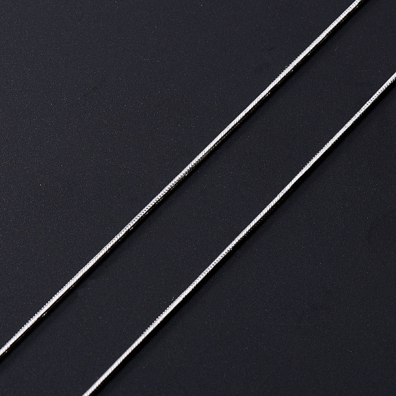 Цепь (серебро 925 пр. родир. бел.) полновесная снейк 45 см Россия