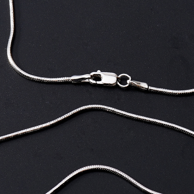 Цепь (серебро 925 пр. родир. бел.) полновесная снейк 55 см Россия