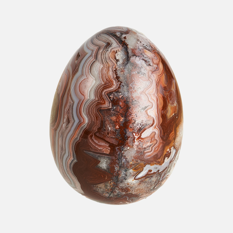Яйцо агат крейзи Бразилия 6,5 см