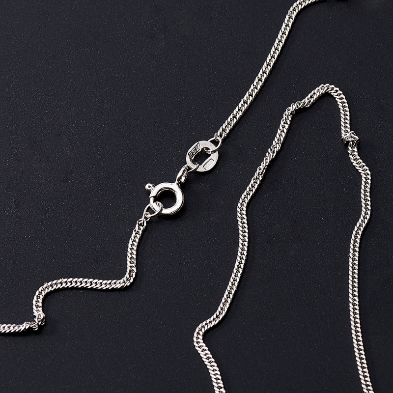 Цепь (серебро 925 пр. родир. бел.) полновесная панцирь 45 см Россия