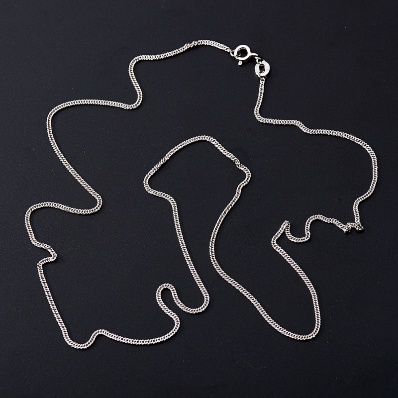 Цепь (серебро 925 пр. родир. бел.) полновесная панцирь 45 см Россия