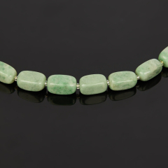 Бусы жадеит Россия (биж. сплав) огранка 48 см