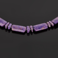 Бусы чароит Россия (биж. сплав) длинные 60 см