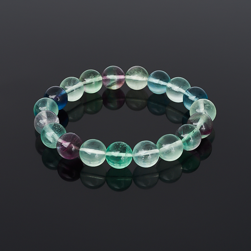 Браслет флюорит 10&nbsp;мм 18&nbsp;см