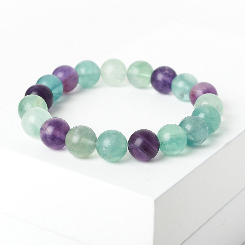 Браслет флюорит 10&nbsp;мм 18&nbsp;см