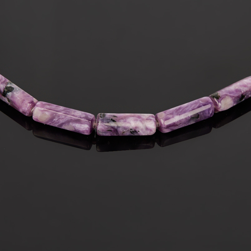 Бусы чароит Россия (биж. сплав) 50 см