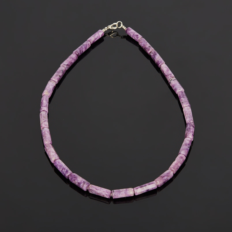 Бусы чароит Россия (биж. сплав) 48 см