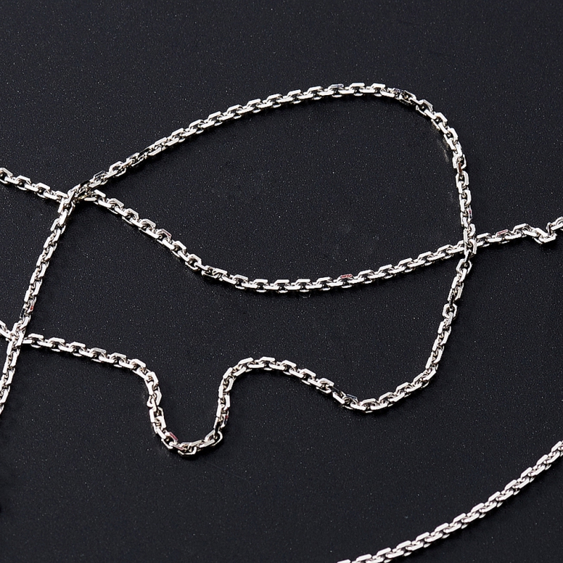 Цепь (серебро 925 пр. родир. бел.) полновесная якорь 60 см Россия