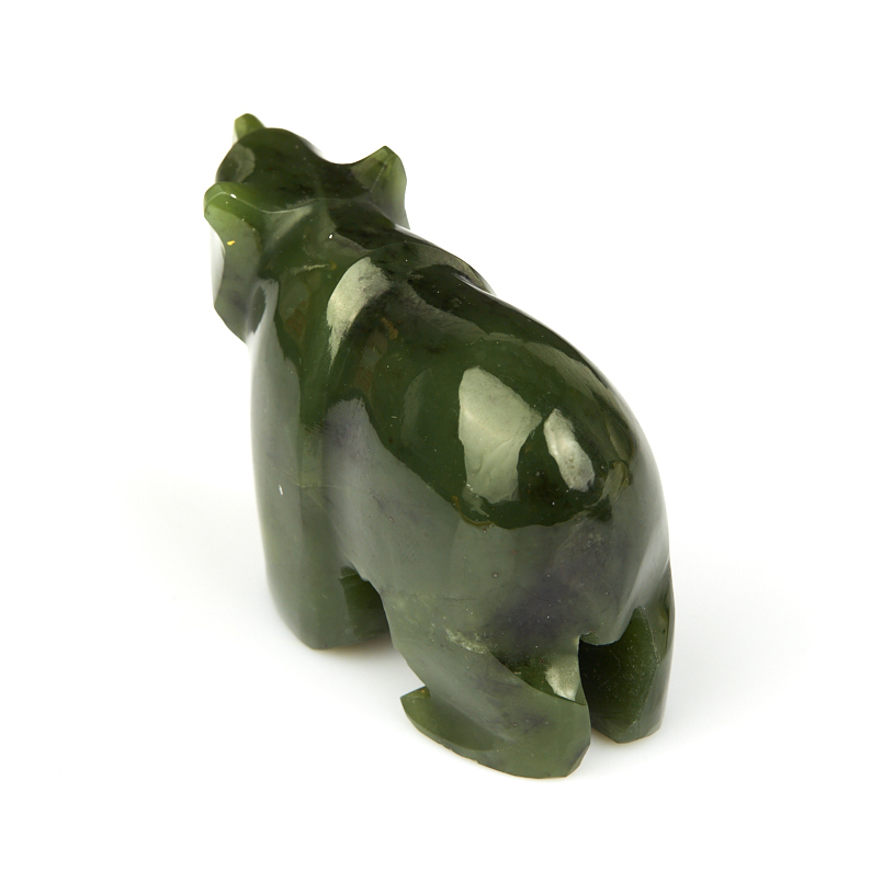 Медведь нефрит зеленый Россия 8 см