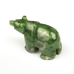 Медведь нефрит зеленый Россия 8 см