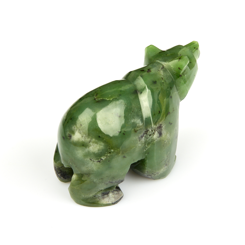 Медведь нефрит зеленый Россия 8 см