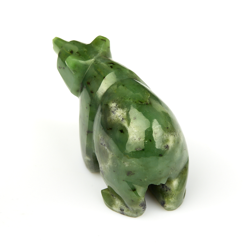 Медведь нефрит зеленый Россия 8 см