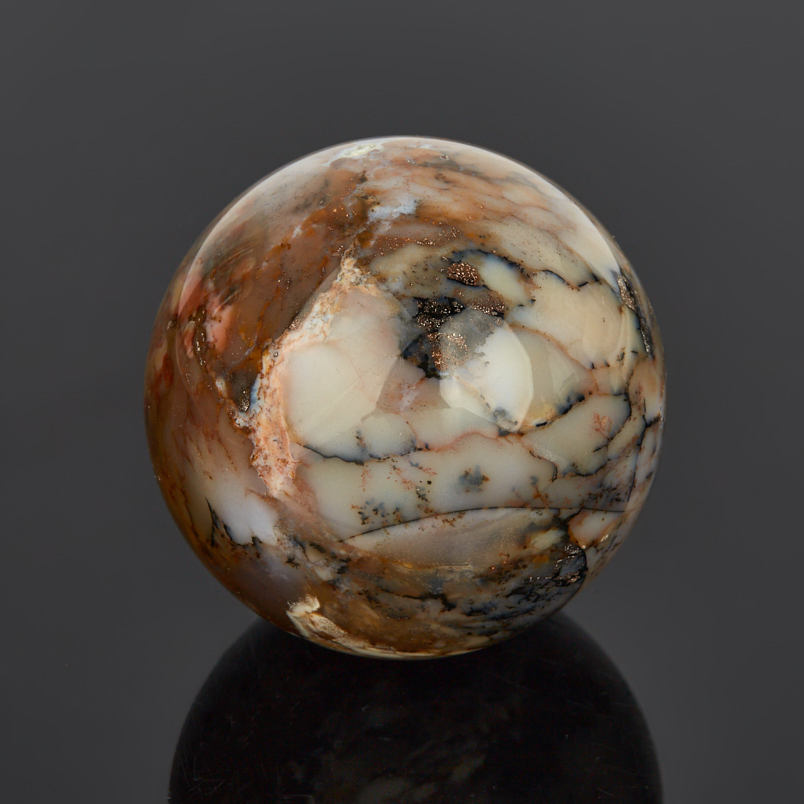 Шар агат пейзажный Казахстан 6 см