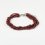 Браслет гранат альмандин Индия (сталь хир.) 2 мм 17 см (+3 см)