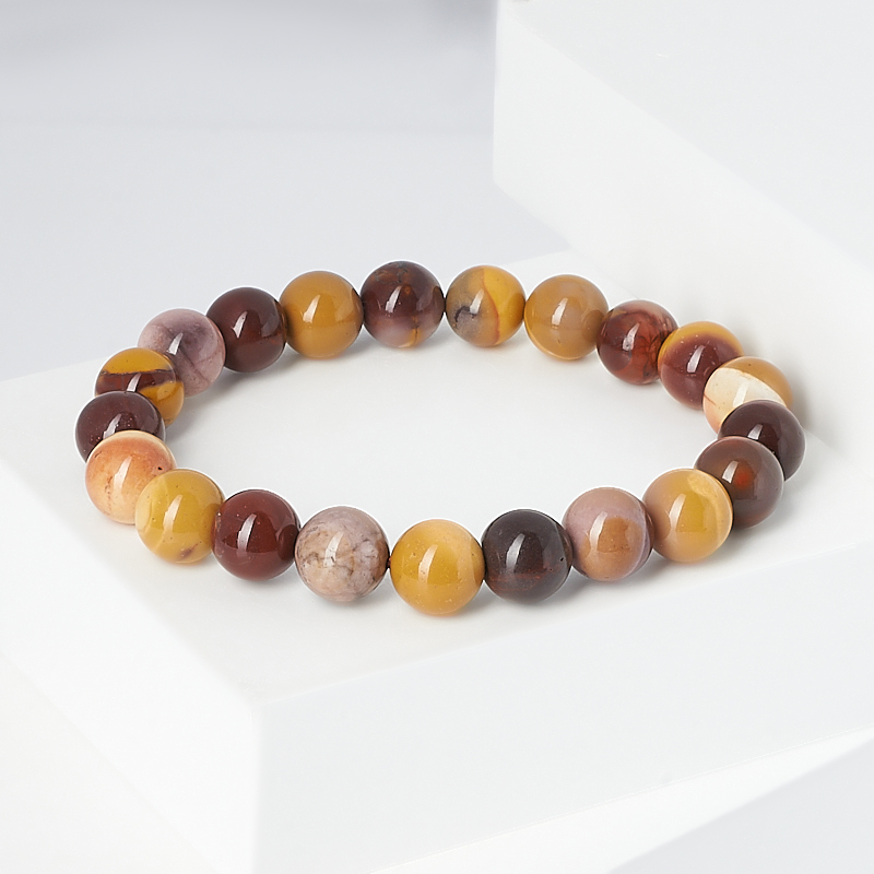 Браслет яшма мукаит Австралия 10 мм 17 см