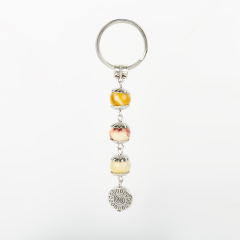 Брелок яшма мукаит Австралия (биж. сплав, сталь хир.) 7 см