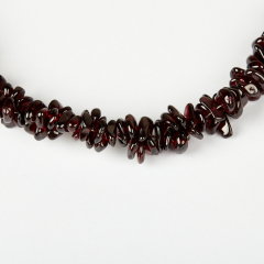 Бусы гранат альмандин Индия (сталь хир.) (жгут) 46 см (+7 см)