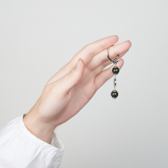 Брелок змеевик Россия (биж. сплав, сталь хир.) 6 см