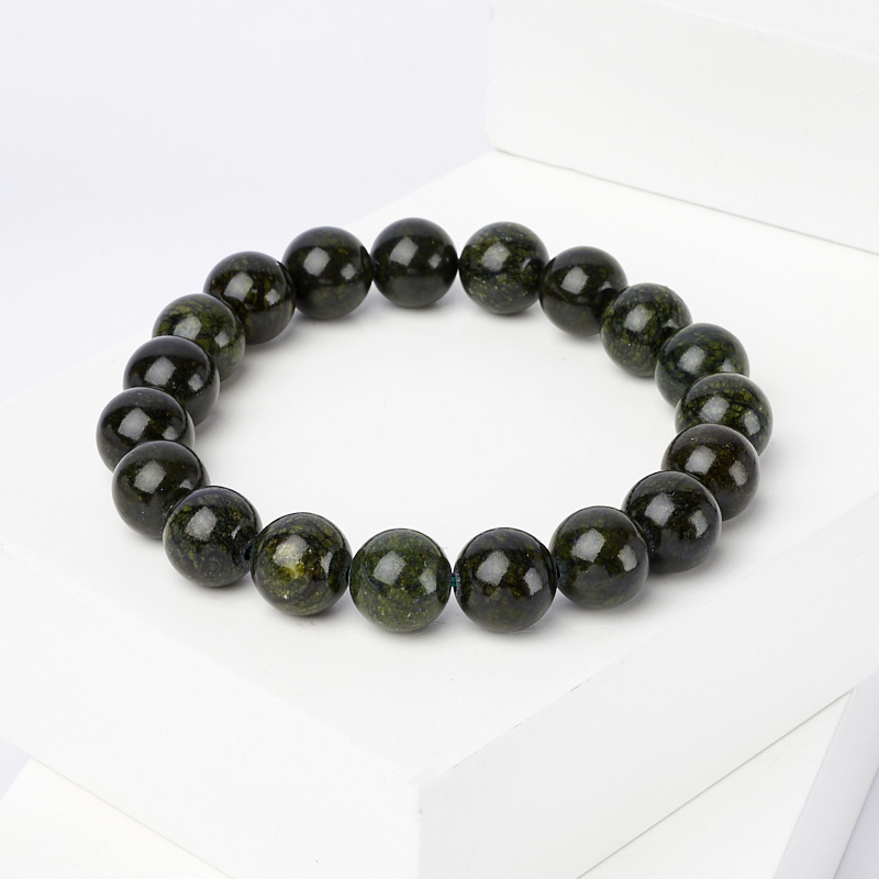 Браслет змеевик Россия 10 мм 20 см