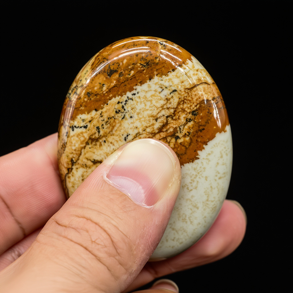 Гармонизатор яшма рисунчатая (песочная) Намибия 4-5 см