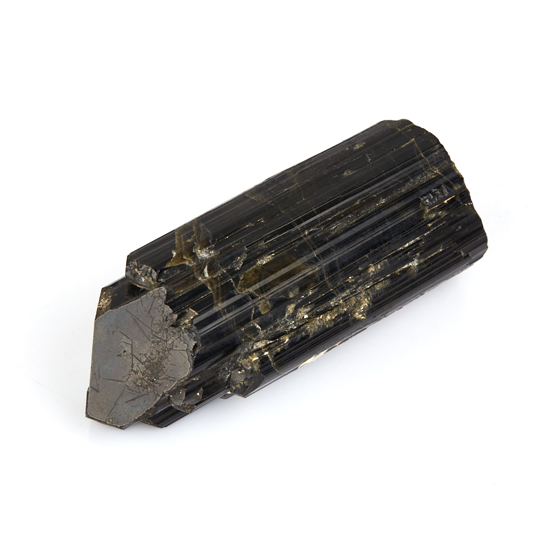 Кристалл турмалин черный (шерл) Россия (ограненный) (7-12 см)