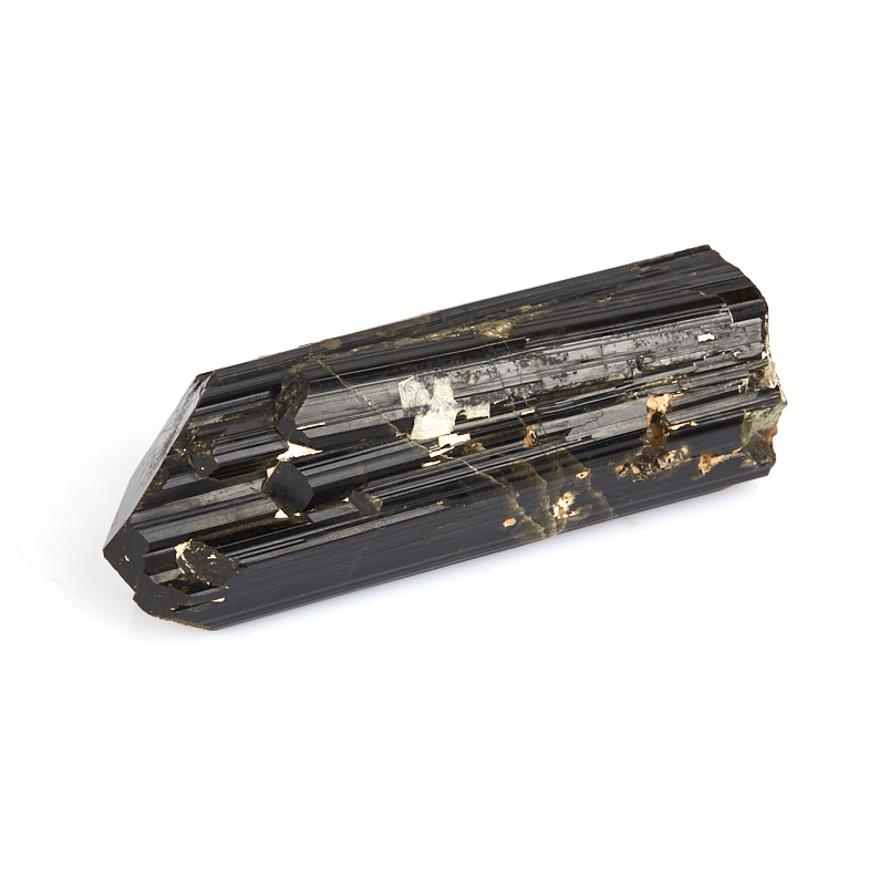 Кристалл турмалин черный (шерл) Россия (ограненный) (7-12 см)