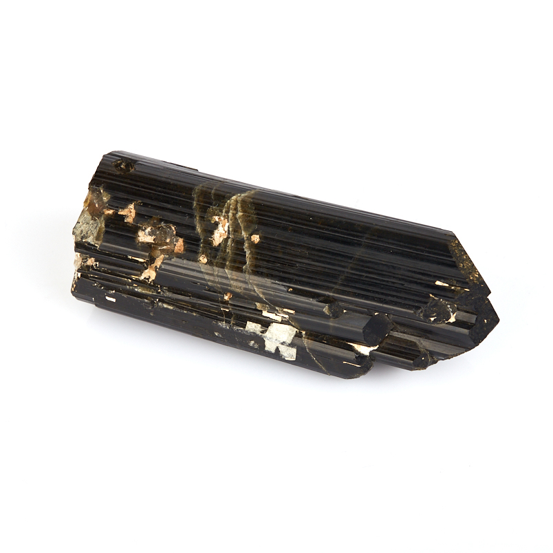 Кристалл турмалин черный (шерл) Россия (ограненный) (7-12 см)