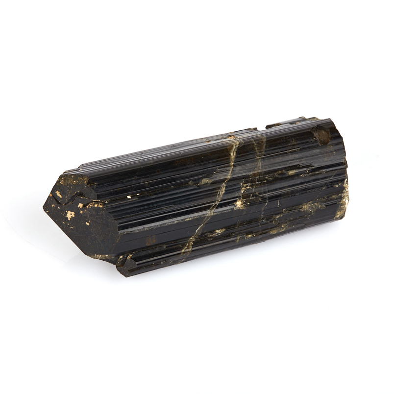 Кристалл турмалин черный (шерл) Россия (ограненный) (7-12 см)