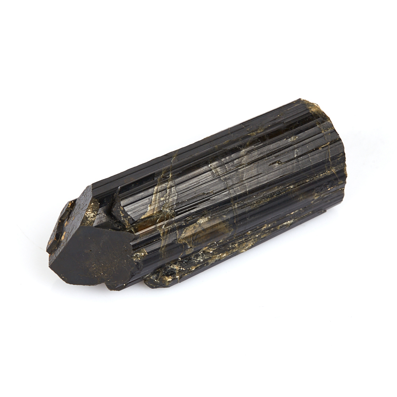 Кристалл турмалин черный (шерл) Россия (ограненный) (7-12 см)