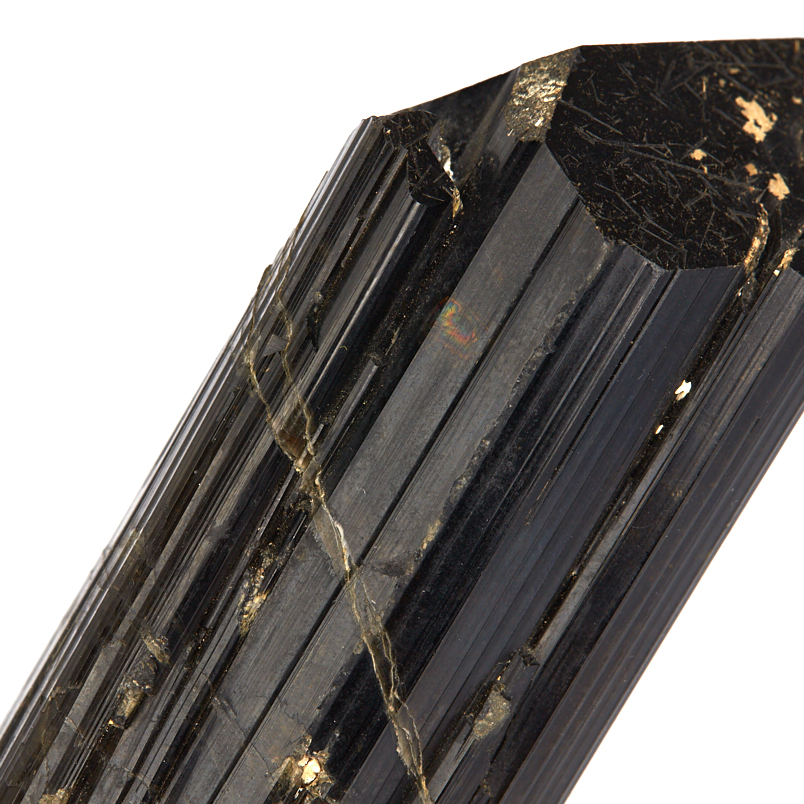 Кристалл турмалин черный (шерл) Россия (ограненный) (7-12 см)