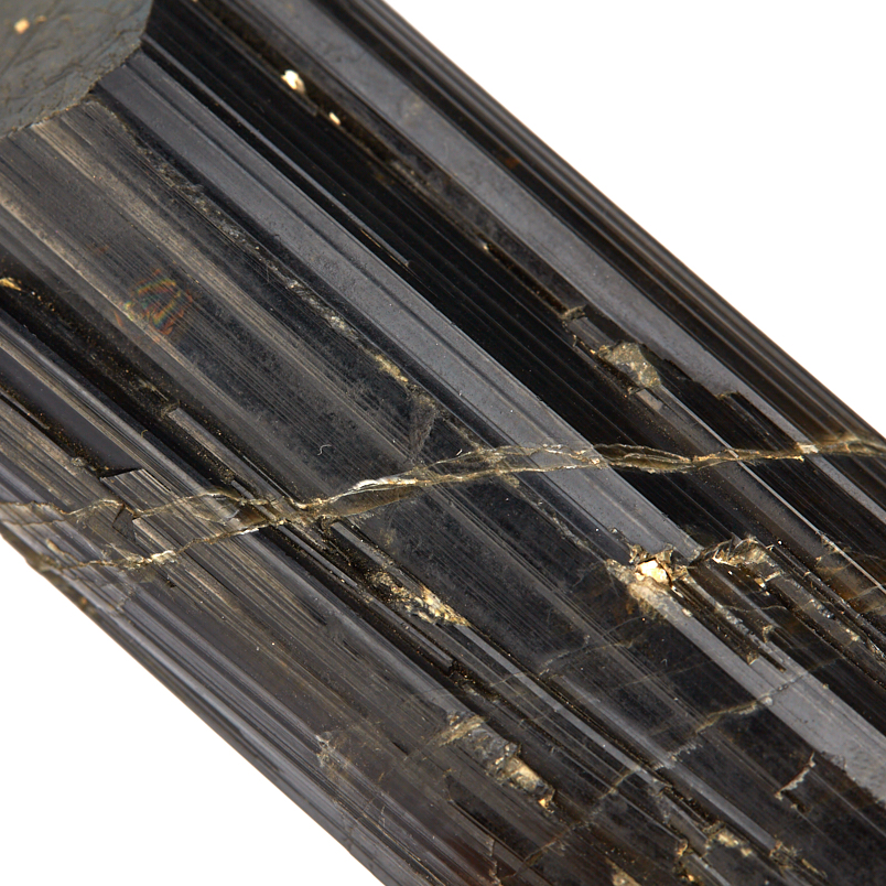 Кристалл турмалин черный (шерл) Россия (ограненный) (7-12 см)