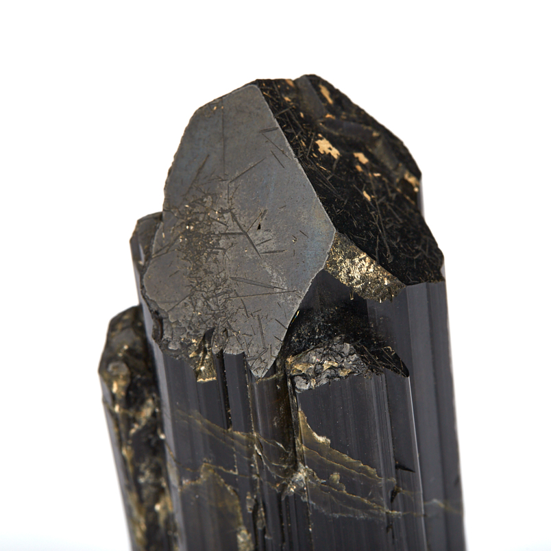 Кристалл турмалин черный (шерл) Россия (ограненный) (7-12 см)