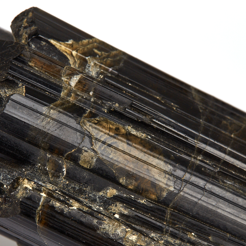 Кристалл турмалин черный (шерл) Россия (ограненный) (7-12 см)