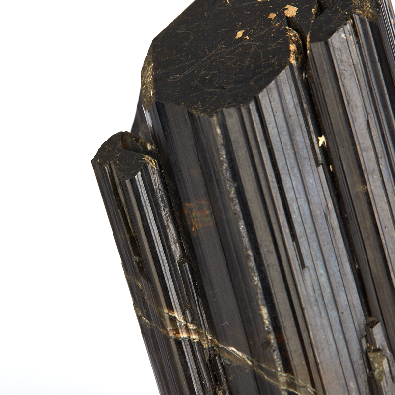 Кристалл турмалин черный (шерл) Россия (ограненный) (7-12 см)