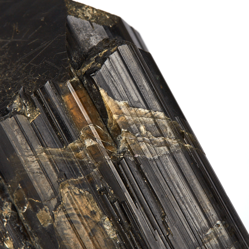 Кристалл турмалин черный (шерл) Россия (ограненный) (7-12 см)