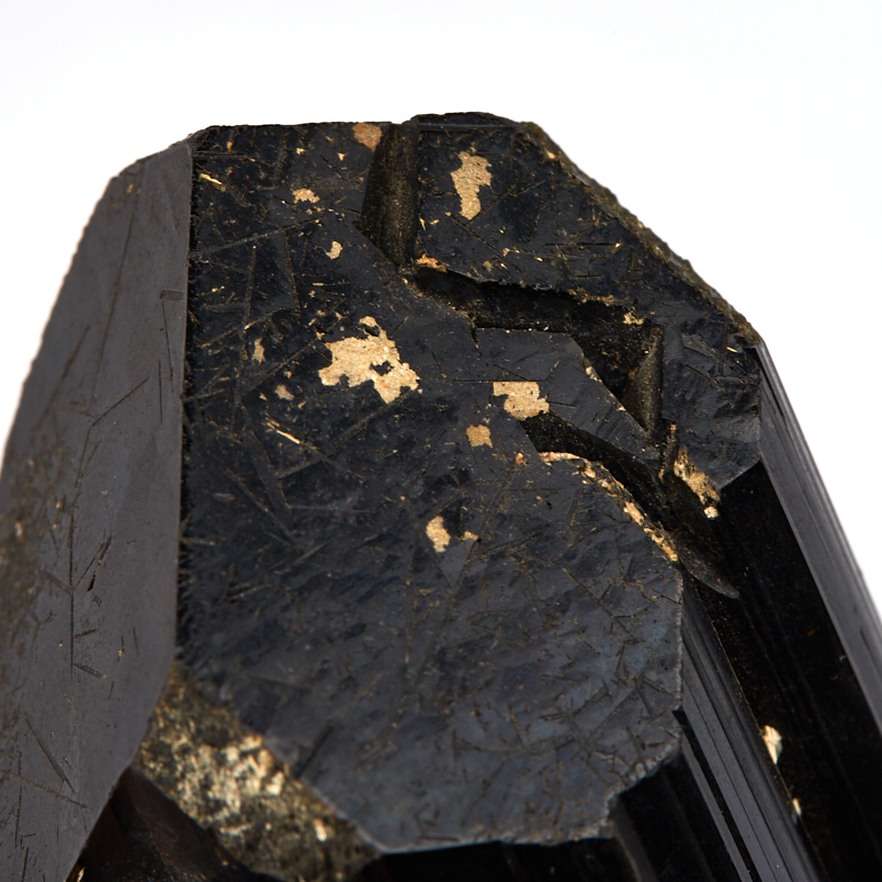 Кристалл турмалин черный (шерл) Россия (ограненный) (7-12 см)