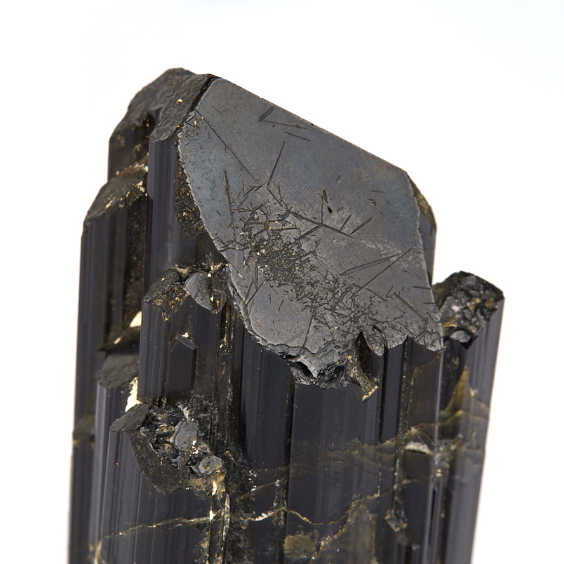 Кристалл турмалин черный (шерл) Россия (ограненный) (7-12 см)