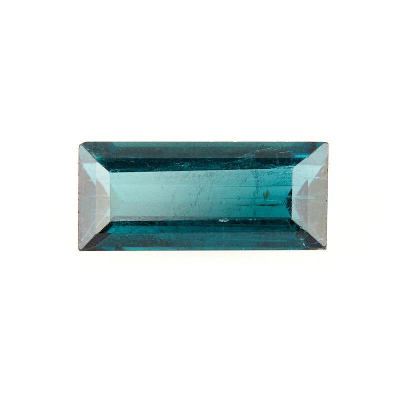 Огранка турмалин голубой (индиголит) Бразилия багет 5*11,5 мм