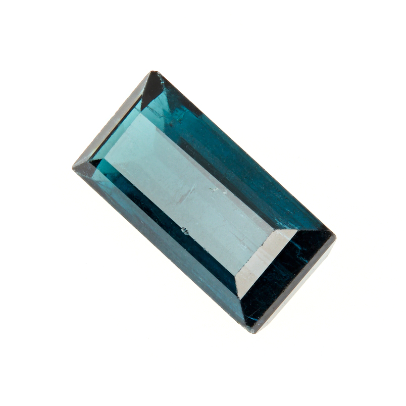 Огранка турмалин голубой (индиголит) Бразилия багет 5*11,5 мм