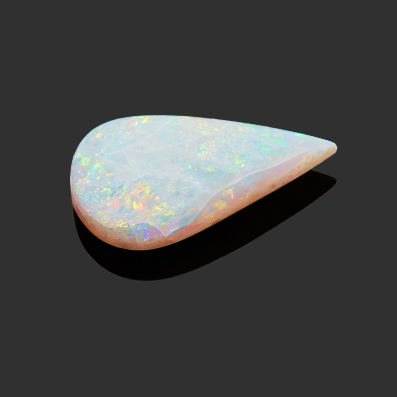 Кабошон опал благородный белый Эфиопия 25,7*15,5 мм