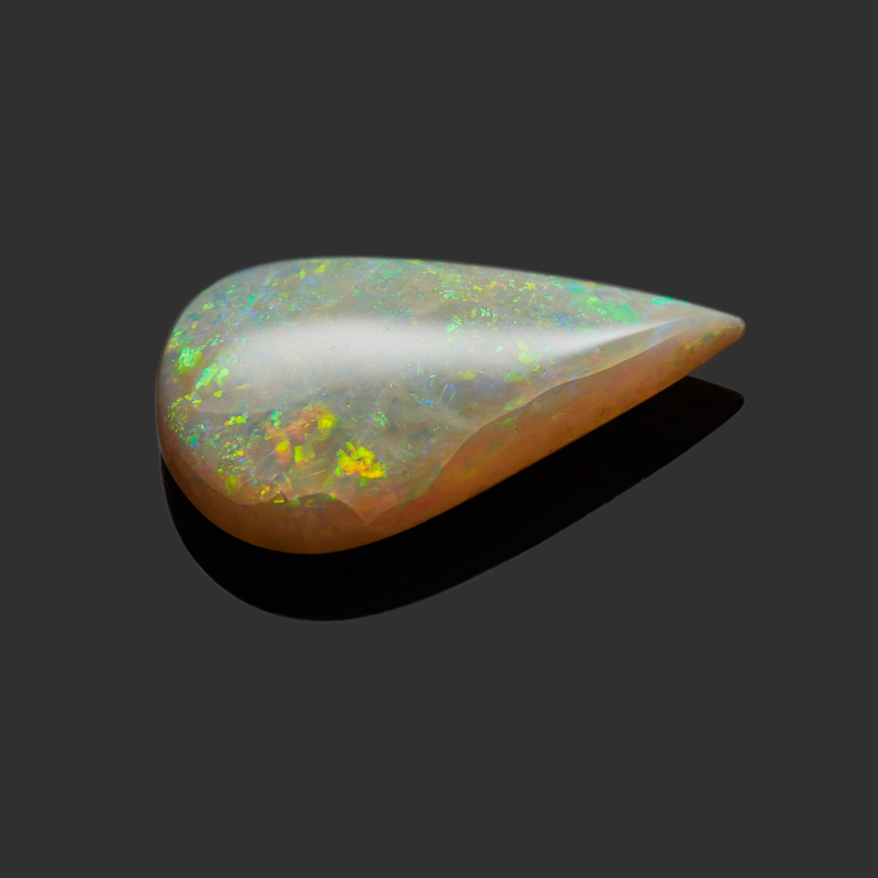 Кабошон опал благородный белый Эфиопия 25,7*15,5 мм