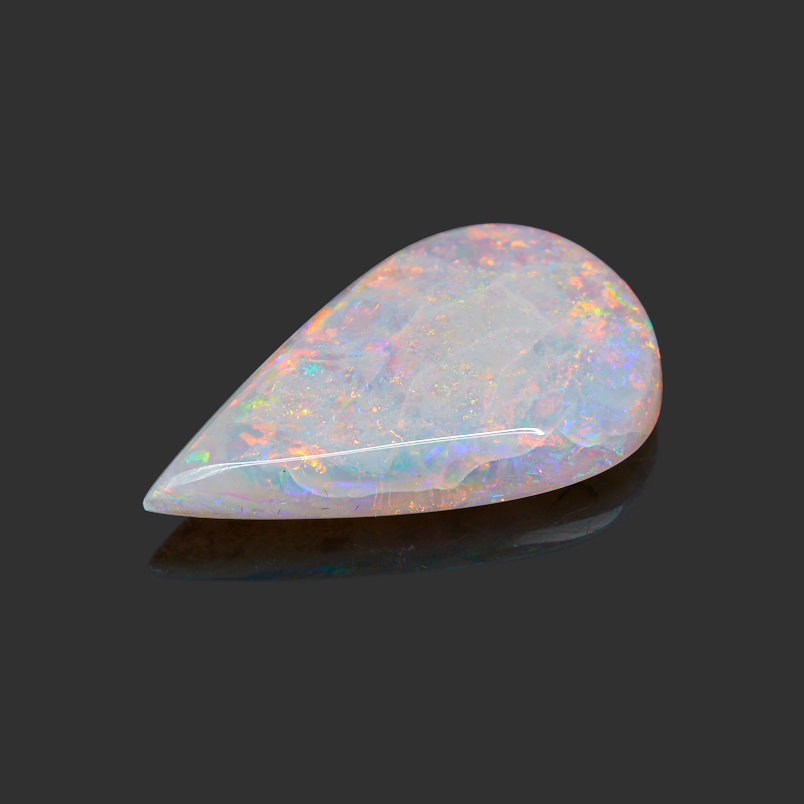 Кабошон опал благородный белый Эфиопия 25,7*15,5 мм