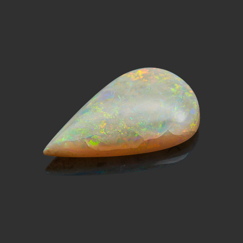 Кабошон опал благородный белый Эфиопия 25,7*15,5 мм